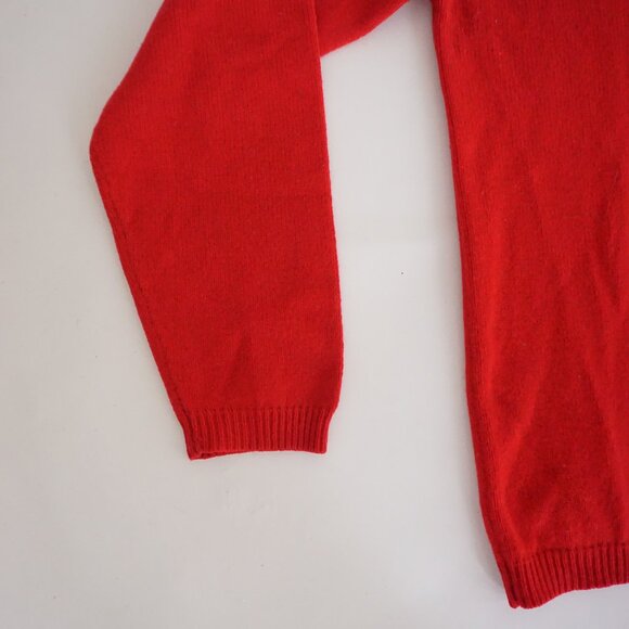 Vintage Pendleton Red Wool Cardigan Preppy Old Money Quiet Luxury Small - Picture 8 of 10